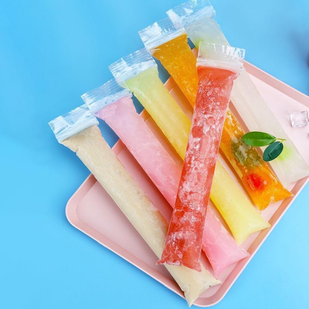Food Packed Snacks - Wegwerp ijszakjes met dubbele ritssluiting, ijslollyzakjes,