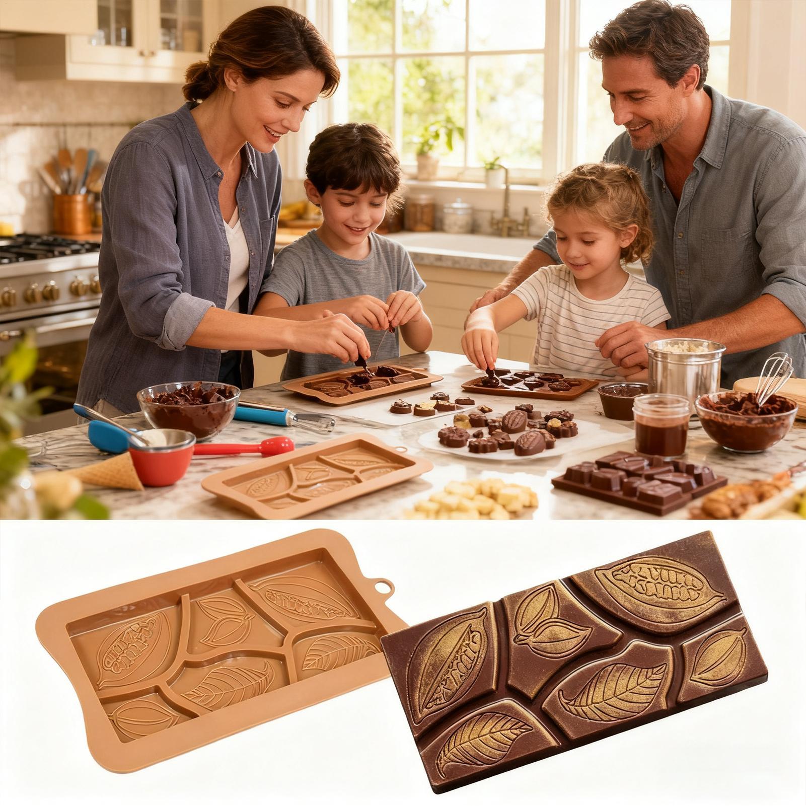 Food Snacks With Protein - Siliconen chocoladereepvorm Voedselveilig Flexibel Gemakkelijk los