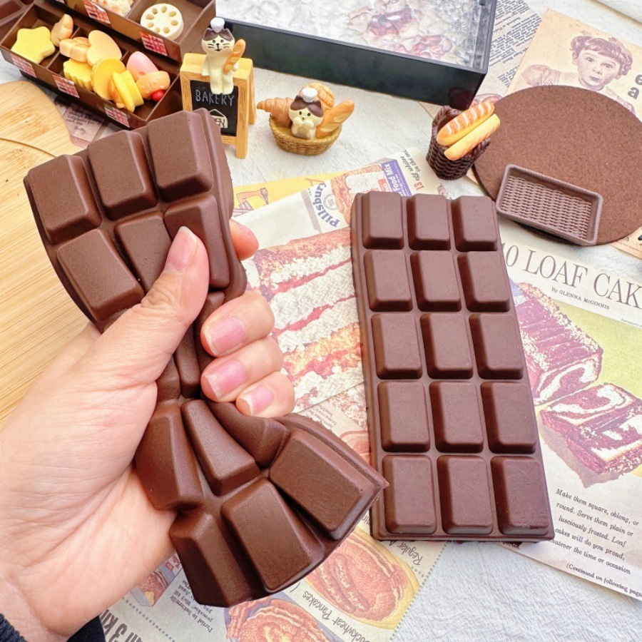 Food Grocery Snacks - Squishy gesimuleerd chocolade knijp-speeltje, PU zacht