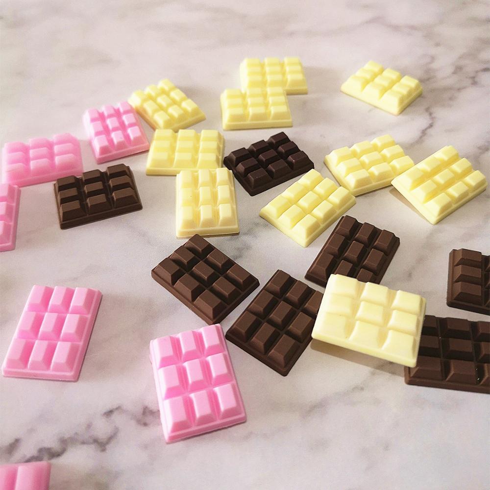 Food Grocery Snacks - 10 Stuks 23*16Mm Mix Chocolade Polymeer