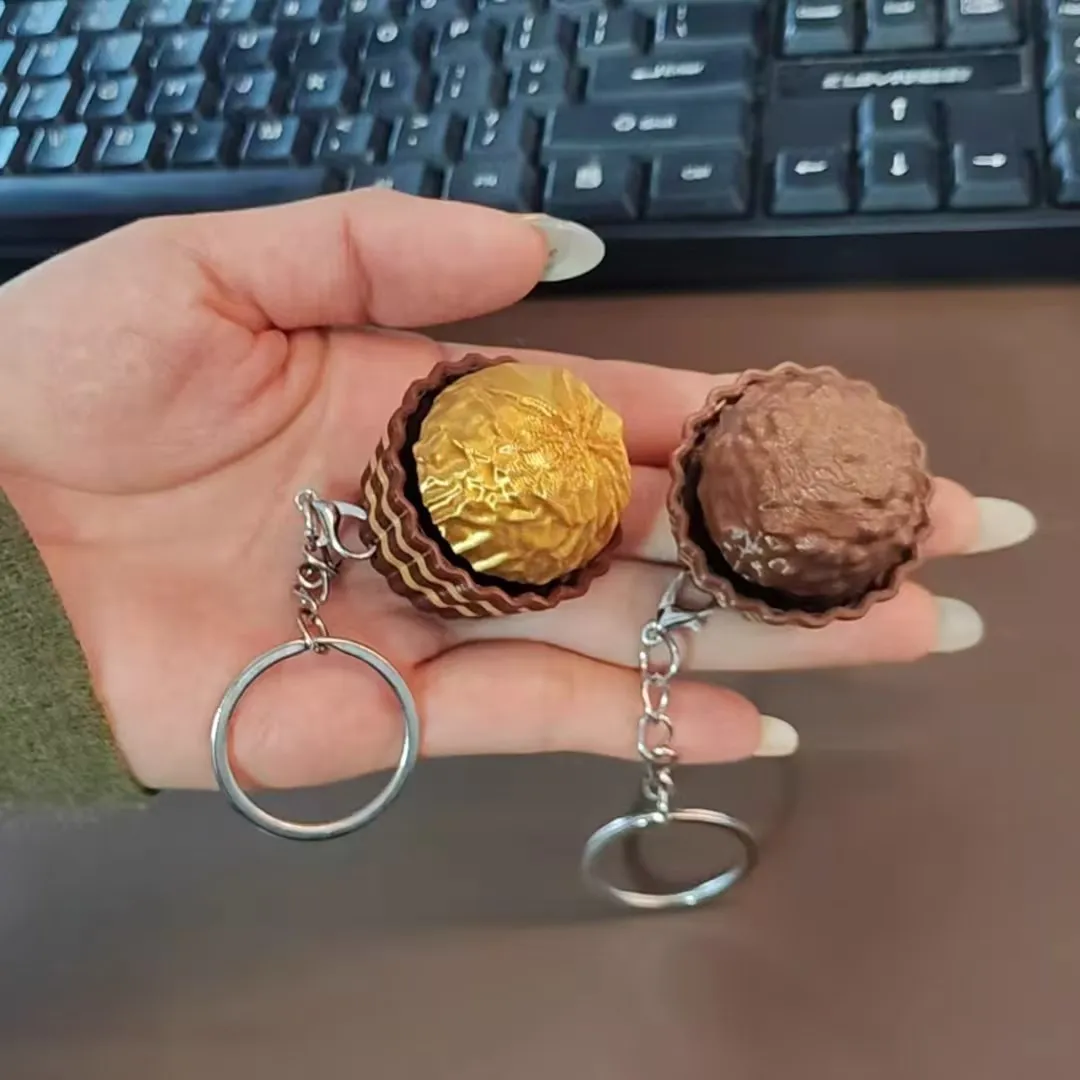 Food Grocery Snacks - Dubai Chocolade Toetsenbord Sleutelhanger Stressverlichting Fidget