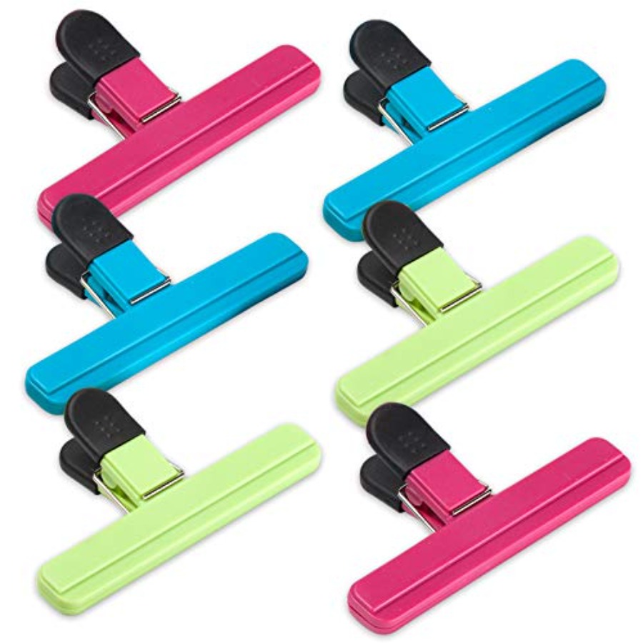 Food Packed Snacks - 6-pack zakjesclips, 15 cm grote maat,