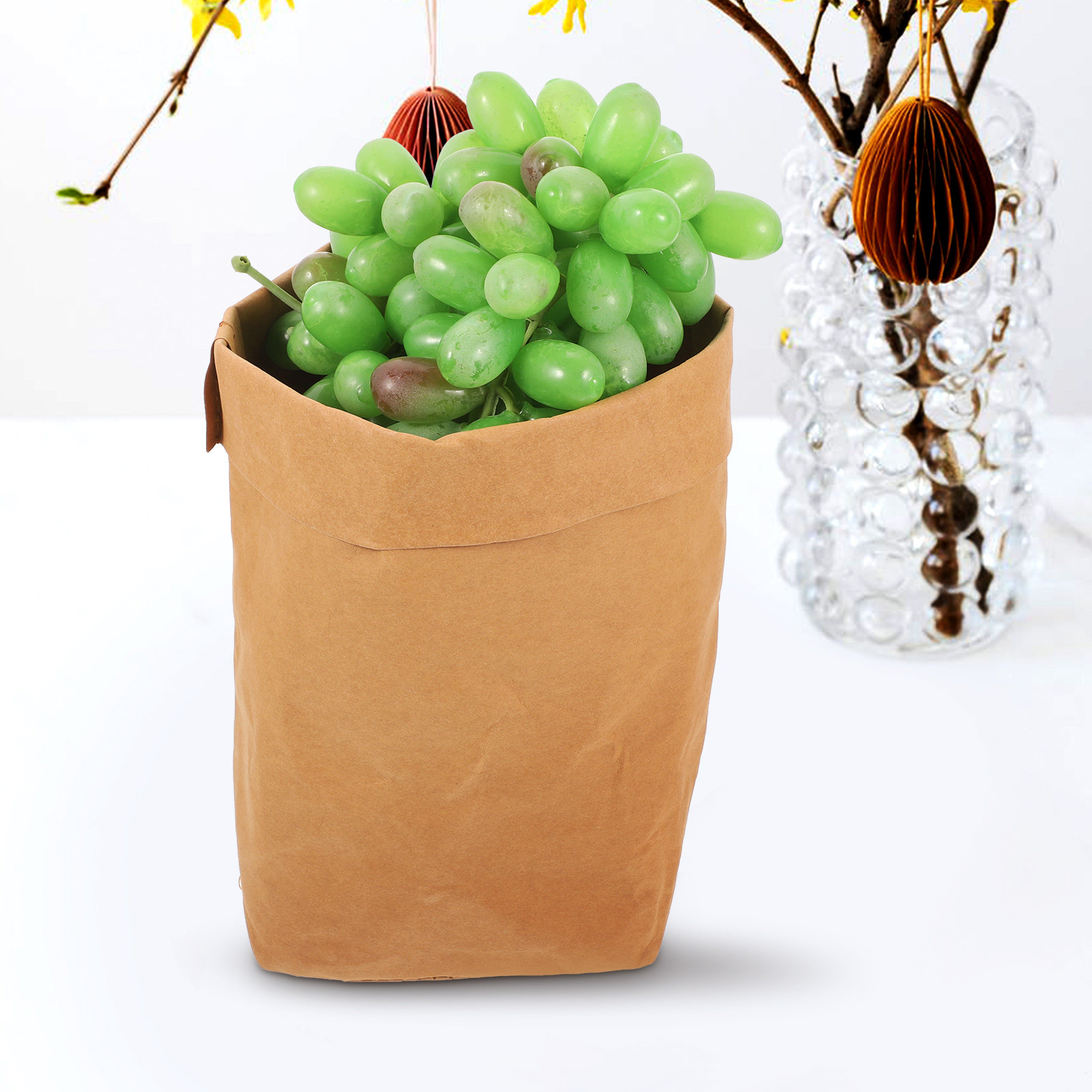 Food Grocery Snacks - Premium Kraftpapier Opbergzakken Set voor Voedsel,
