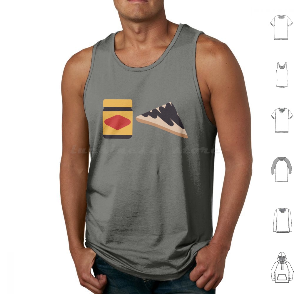 Yummy Food Snacks - Aussie Sandwich Tank Tops Print Katoen