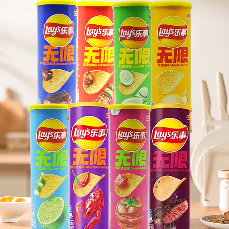Food Snacks Chips - Lay's Potato Chips 3.18oz(90g)*3 flessen Leisure