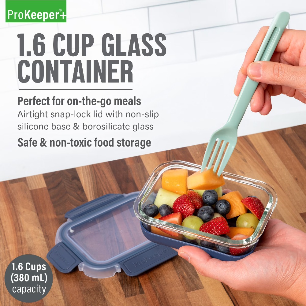 2-pack glazen voedselbewaarcon - Food Packed Snacks recensie en prijs