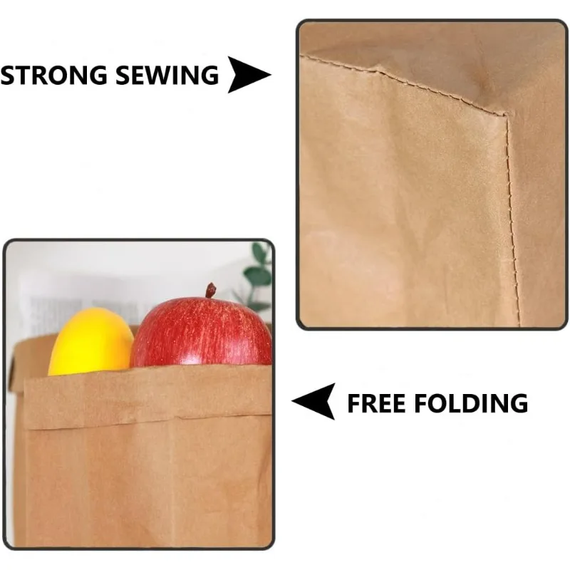 Gewassen Kraftpapieren zakken, - Food Grocery Snacks recensie en prijs