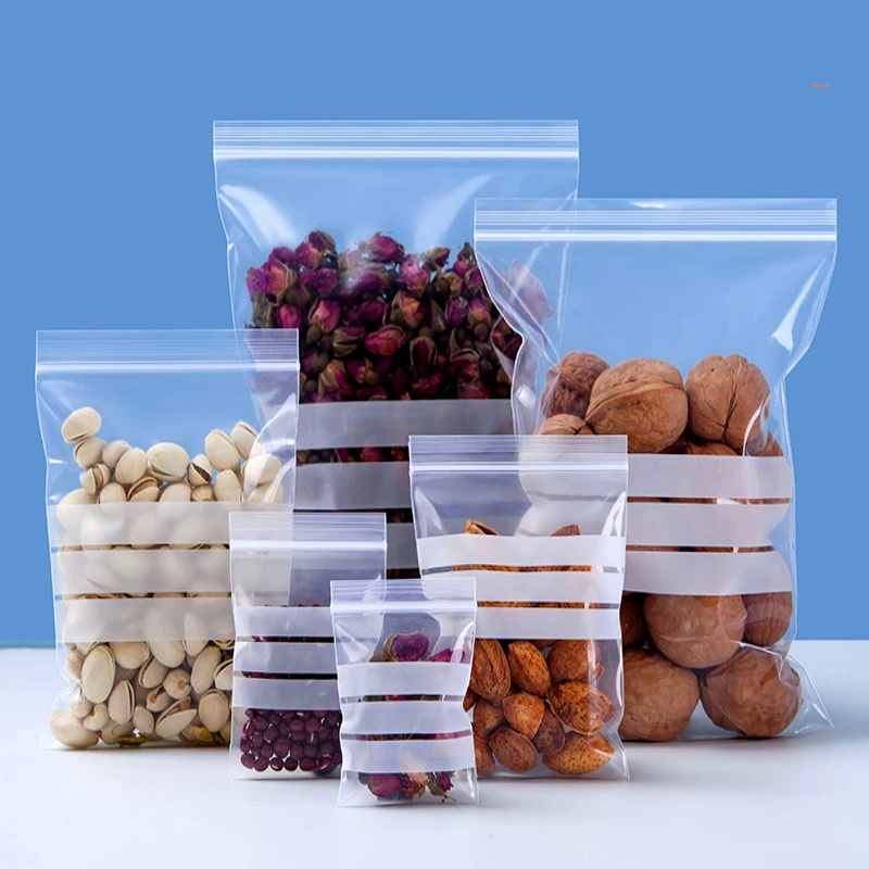 200 STKS Doorzichtige PE Schri - Food Snacks Label recensie en prijs