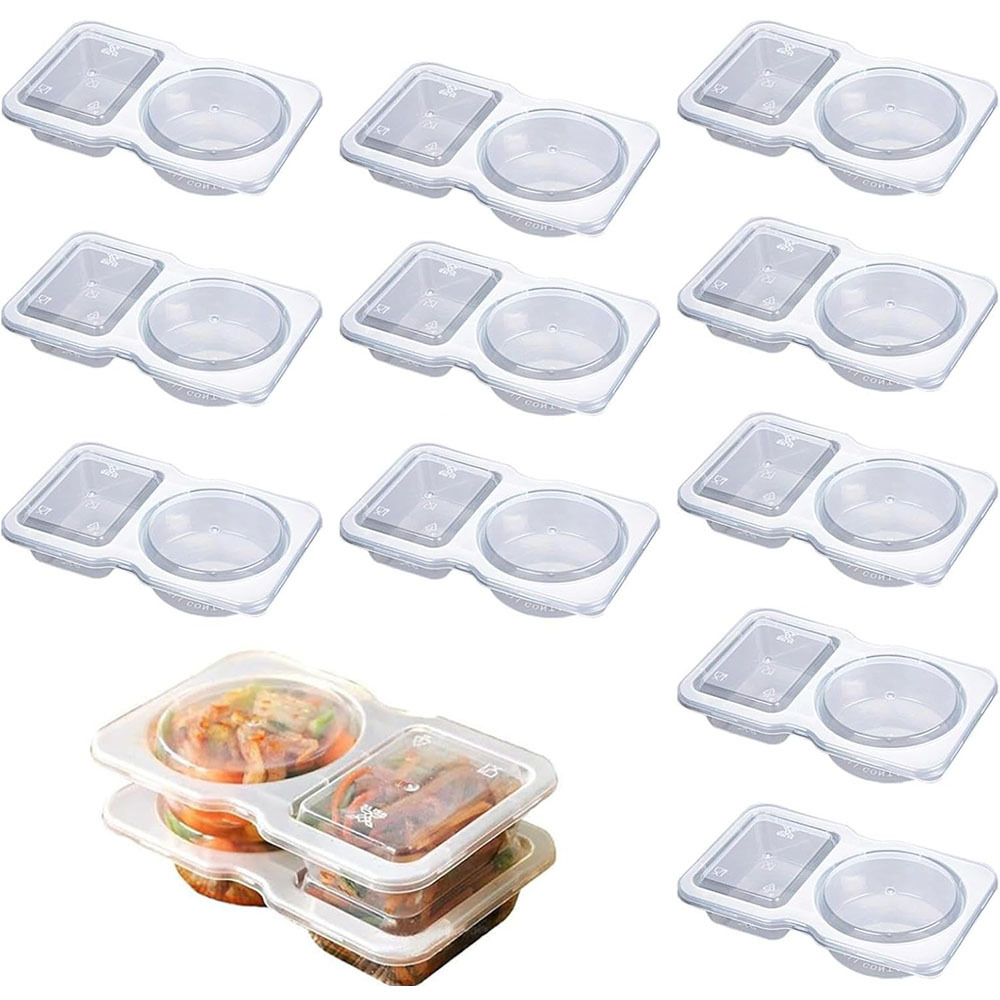 2-delige wegwerp transparante  - Food Packed Snacks recensie en prijs