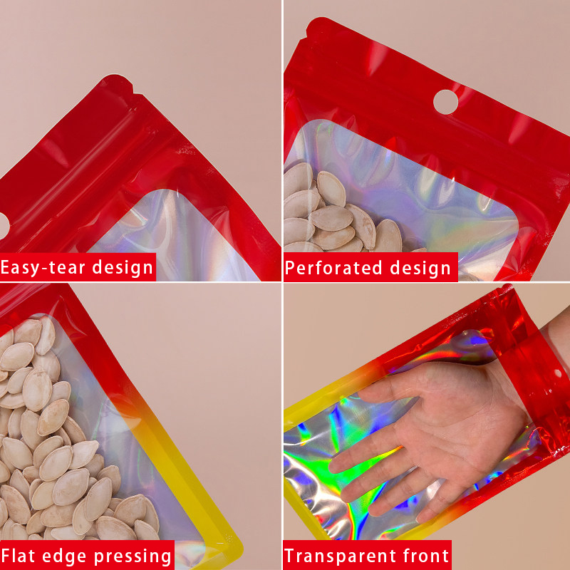Holografische kleurrijke vierk - Food Snack recensie en prijs