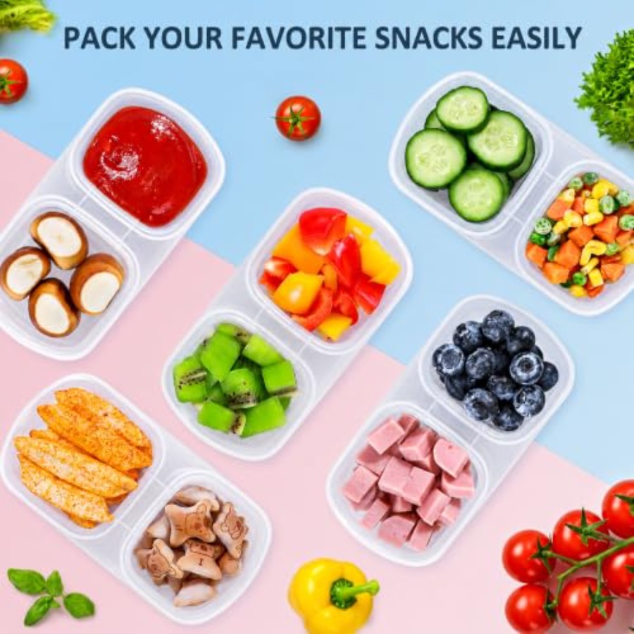 5-pack herbruikbare snackconta - Food Packed Snacks recensie en prijs