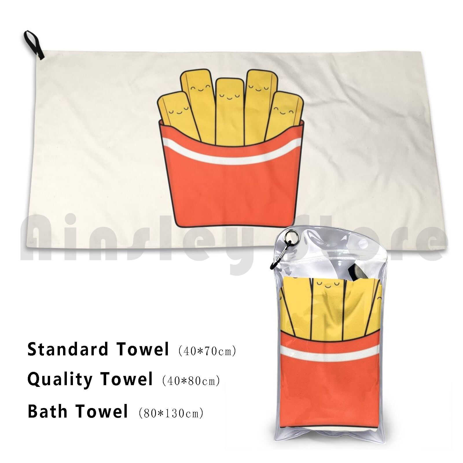 Best Fries Badhanddoek Strandk - Yummy Food Snacks recensie en prijs