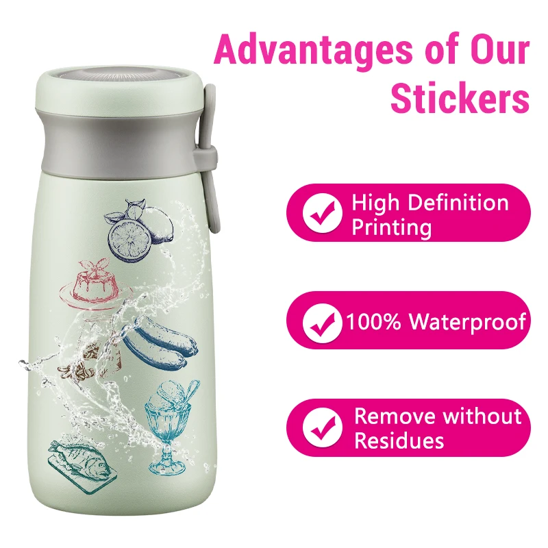 50 STKS Retro Voedselstickers  - Yummy Food Snacks recensie en prijs