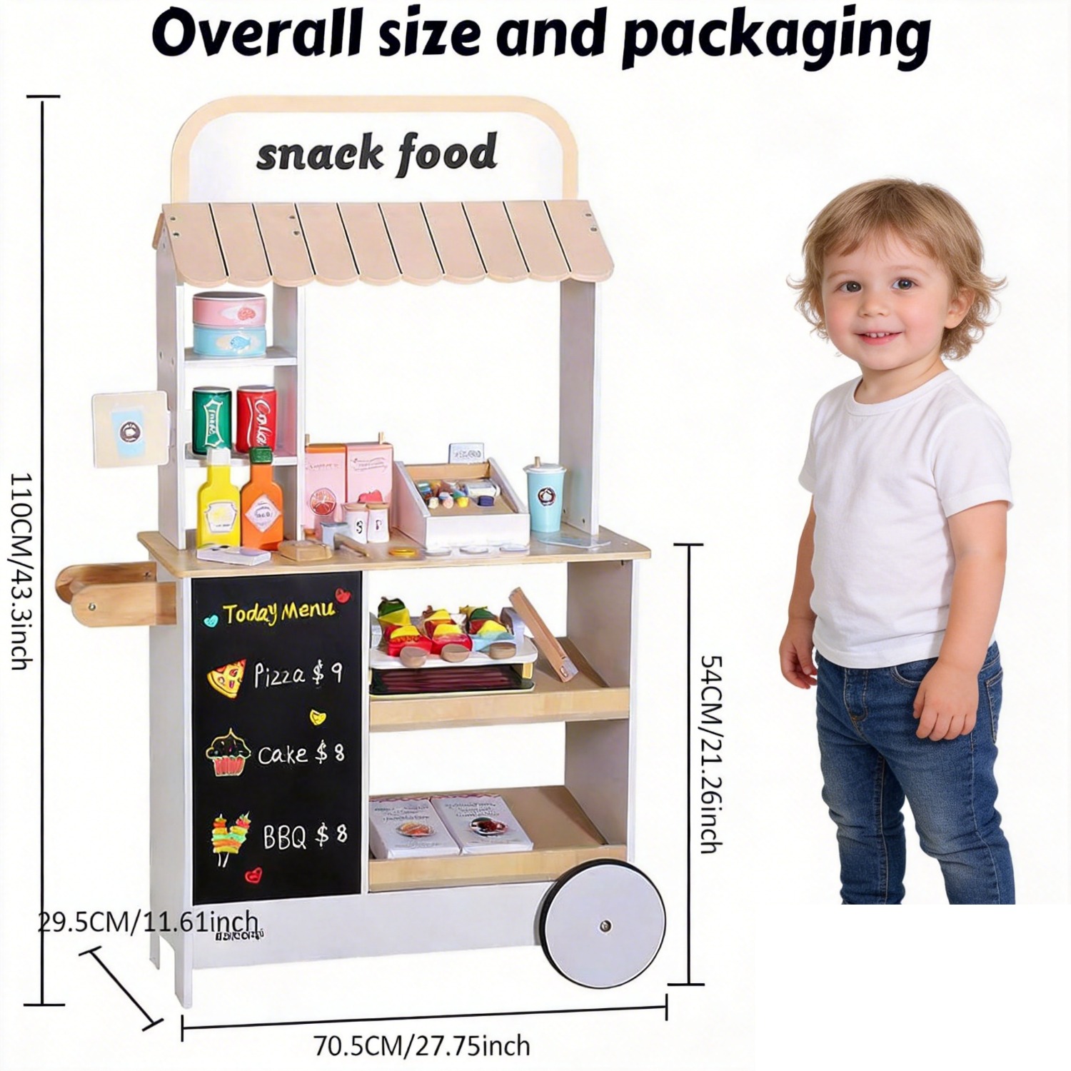 Houten Snackwinkel Speelset Ki - Food Grocery Snacks recensie en prijs