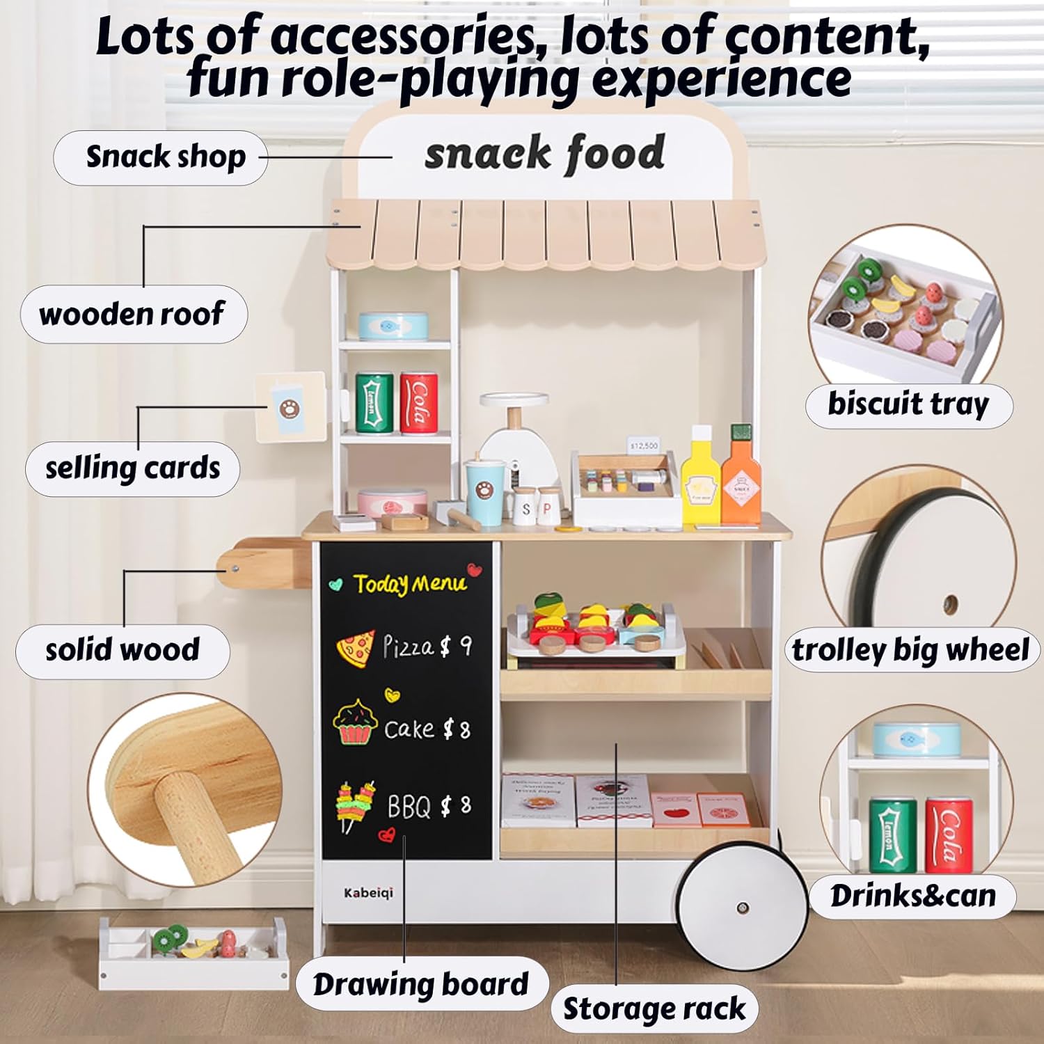 Houten Snackwinkel Speelset Ki - Food Grocery Snacks recensie en prijs